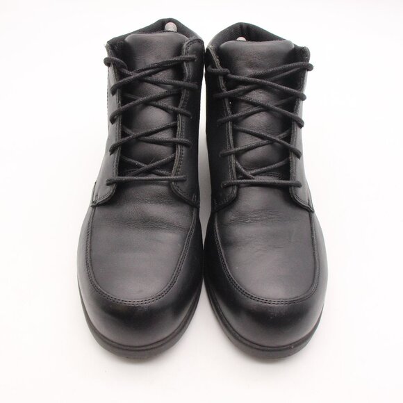 Red Wings Women's Size 8.5 D Black Leather Steel Toe Oil Resistant Ankle Boots - Picture 2 of 10